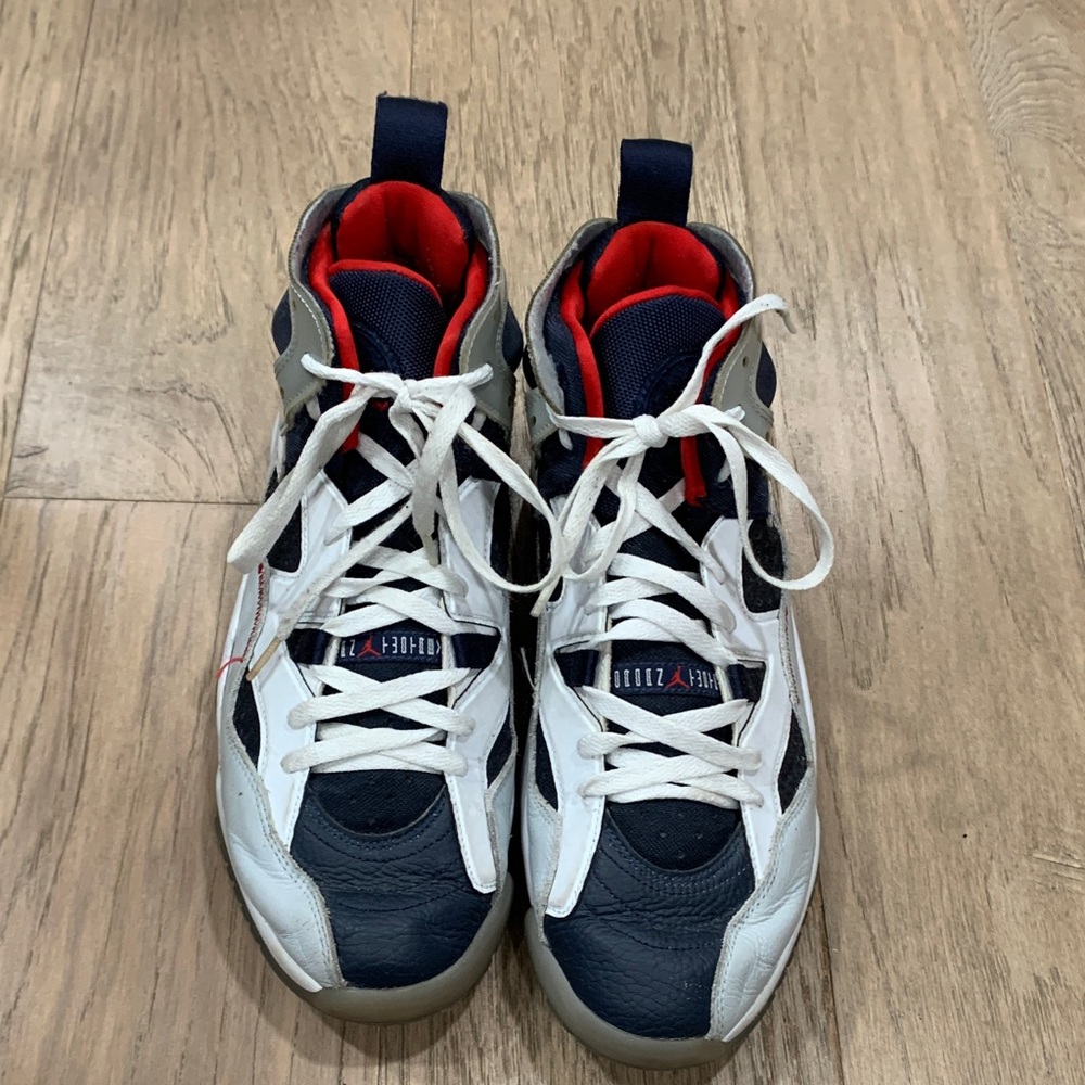 Jordan Men's Jumpman Two Trey White Midnight Navy Size 11 - Picture 4 of 9